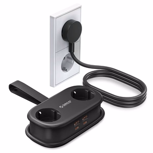 Orico AP3 20W GaN 5in1 strāvas sadalītājs 2x AC + 2x USB-A + 1x USB-C - melns