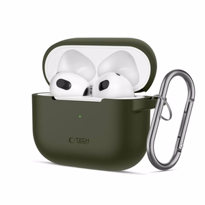 Tech-Protect Silicone Hook Чехол для Apple AirPods 3 - зелёный