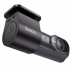 Auto kamera Hoco ar displeju 1,47" 2K + aizmugurējā kamera 720P/25fps DV8 melna