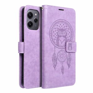 MEZZO Grāmatas tipa viedtālruņa apvalks XIAOMI Redmi 12 4G / 12 5G sapņu ķērājs violeta