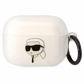 Karl Lagerfeld KLAPHNIKTCT AirPods Pro apvalks caurspīdīgs Karl`s Head