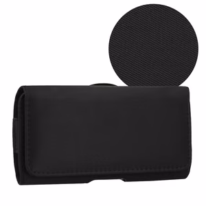 HIT Belt Holster (SIZE XL) for Iphone 17 Pro Max/16 Pro Max/Samsung A55 5G/A53/S25/S24 design 1 black (167x83 mm)