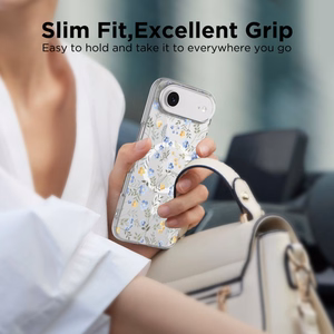 Tech-Protect FlexAir Magnētiskais viedtālruņa apvalks iPhone 17 Air - Margrietiņas ar lapām