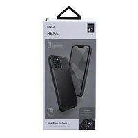 Uniq Hexa apvalks iPhone 12 Pro Max - melns