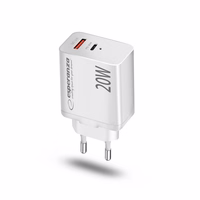 Esperanza EZC105W mains charger 20W balts