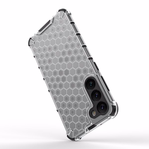 Honeycomb viedtālruņa apvalks Samsung Galaxy S23+ bruņots hibrīda pārsegs caurspīdīgs
