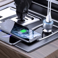 Automašīnas lādētājs Dudao "R4Ultra" pelēks 120W (1xPD / QC3.0)