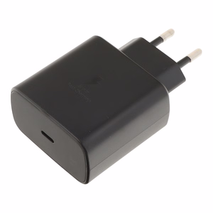 Lādētājs Samsung Super Fast Charging (Type-C) EP-TA845 45W, juodas, no logo