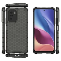 Honeycomb apvalks bruņu apvalks ar TPU buferi Xiaomi Redmi K40 Pro+ / K40 Pro / K40 / Poco F3 melns