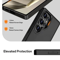 Rock Guard Touch Matte Series Viedtālruņa apvalks Samsung Galaxy S25 Ultra melns