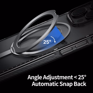 Rock Rotating Stand Crystal Series Magnētiskais Iphone 16 melns