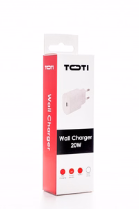 SEEK TOTI 20W Type-C PD Portable Wall Fast Charger, White