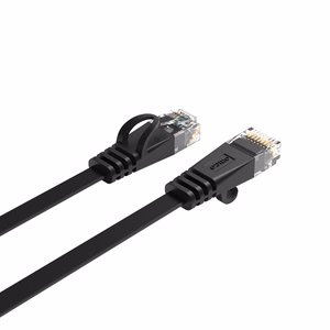 Orico PUG-C6B CAT6 1000Mbps RJ45 Ethernet tīkla kabelis plakans LAN 8m - melna