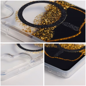 Ar MagSafe saderīgs Golden maciņš Samsung S26 ULTRA, melns