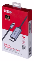 Unitek USB-C uz DisplayPort 1.4 adapteris 8K@60Hz 1.8m