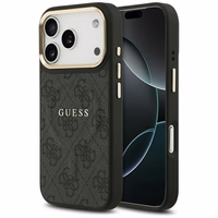 GUESS viedtālruņa apvalks (m) IPHONE 17 Pro ar MagSafe saderīgs PU 4G W/ Classic - melns