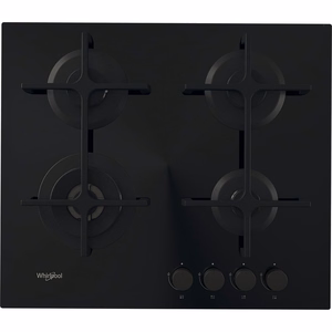 Whirlpool AKT 627/NB1 iebūvējama gāzes plīts virsma, melna, 59 cm, 4 zonas