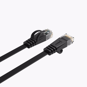 Orico PUG-C7B CAT7 10Gbps RJ45 Ethernet tīkla kabelis interneta LAN plakans 8m - melns