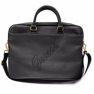 Guess Saffiano Script soma klēpjdatoram 16 collu - melna