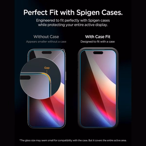 Spigen Glas.tR EZ Fit Pro HD AC rūdīts privātuma aizsargstikls modelim iPhone 18 Pro Max