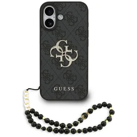 Guess 4G Strap 4G Classic Logo viedtālruņa apvalks iPhone 17 - melna
