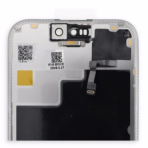 FixCell LCD displejs iPhone 15 Pro SOFT OLED 120 Hz tuvuma un gaismas sensora lokanajam kabelim (diagnosticējams: lietots)