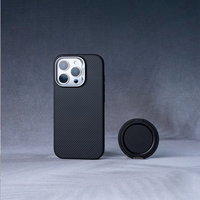 Benks Magnētiskais Armor Pro Kevlara viedtālruņa apvalks iPhone 16 Plus - metāla rāmis 600D - melns (m)