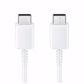 USB kabelis Samsung EP-DA705BWE 25W 3A Type-C-Type-C 1.0m balts