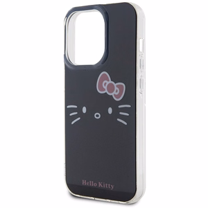 Hello Kitty IML Kitty Face Viedtālruņa apvalks (m) iPhone 15 Pro Max - melns (m)
