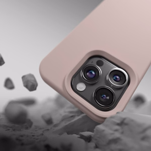 Etteri silikona apvalks viedtālrunim iPhone 12 / 12 Pro 6,1" gaiši rozā