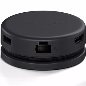 Adapteris HUB 7in1 USB C Satechi Multiport ST-POTG7C pusnakts melns