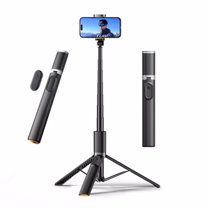 TECH-PROTECT L08S BLUETOOTH SELFIJU NŪJA AR TRIJKĀJI MELNS