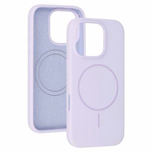 Magsafe plāns silikona apvalks Iphone 15 Pro Max violets