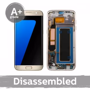 LCD Display Compatible With Samsung G935 S7 Edge with Frame / Pink Gold / (10/10 Used)