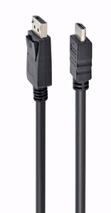Gembird CC-DP-HDMI-3M DisplayPort uz HDMI kabelis (nav abpusējs), 3m, melns