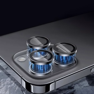 Grūdinātais stikls Tel Protect 3D objektīva aizsargstikls uz kameru iPhone 16 Pro/16 Pro Max caurspīdīgs (lēcas 3 gab.)