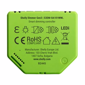 Shelly Dimmer Gen3 WiFi gaismas kontrolieris