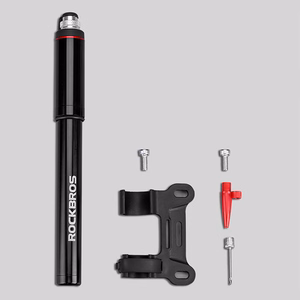Rockbros SMART-B 150 PSI mini velosipēda pumpis Presta un Schrader ventiļiem – krāsa: melna