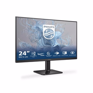 Philips 1000 series 24E2N1110/00 monitors 60,5 cm (23,8") 1920 x 1080 pikseļi Full HD LCD melns