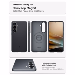 Spigen Nano Pop Mag MagSafe maciņš Samsung Galaxy S26 - melns