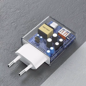 Lādētājs Dudao A30EUL balts 30W (1xPD / 1xQC3.0) + Type-C / Lightning kabelis