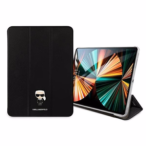 Karl Lagerfeld Saffiano Ikonic Karl чехол для iPad 12.9" Pro 2021 - чёрный