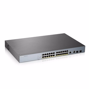 Zyxel GS1350-26HP-EU0101F pārvaldāms L2 tīkla komutators, Gigabit Ethernet (10/100/1000), PoE – pelēks