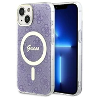 Guess GUHMP14MH4STU iPhone 14 Plus 6.7" violets/violets cietais apvalks 4G Magnētiskais