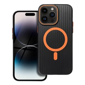 Viedtālruņa apvalks SIMPLY, saderīgs ar MagSafe, paredzēts iPhone 14 Pro Max, titāna melnais apvalks