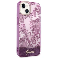 Guess GUHCP14MHGPLHF iPhone 14 Plus 6.7 "fuksija/fuksija cietais apvalks Porcelain Collection