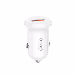 XO автомобильное зарядное устройство CC68 18W QC 1x USB белый