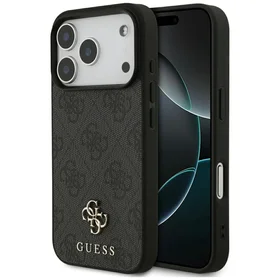 Guess 4G Small Classic Logo MagSafe futrālis iPhone 17 Pro - melns