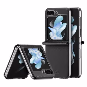 Dux Ducis Bril ādas apvalks Samsung Galaxy Z Flip 5 5G - melns