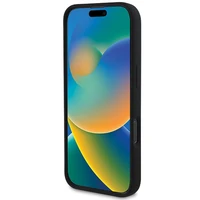 DKNY Silikona baltais drukāts logotips magnētiskais viedtālruņa apvalks iPhone 16 Pro Max - melns